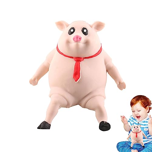 Schweinchenspielzeug - Schwein Stressspielzeug,Squeeze Toy, Stressball Erwachsene, Cartoon Stress Relief Piggy Spielzeug Nettes Tricky Schwein Spielzeug Rebound Vent Ball Nettes Schwein von ulapithi