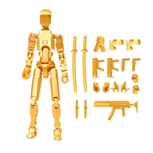 Titan 13 Action Figure, T13 Action Figure 3D Printed Multi-Jointed Movable, 3D Gedruckte Actionfigur, Mechanisches Bewegliches Ganzkörperspielzeug, Desktop-Dekorationen, 1/5 STK von ulapithi
