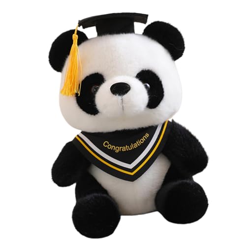 Abschlussfeier des Panda-Bärs, Plüschtier zum Schulabschluss des Pandabärs | Tierkostüm aus Plüsch, Panda, 10 Zoll, schwarzer , weiches Plüschspielzeug für die Abschlussfeier des Panda-Bärs, Plüschtier zum Schulabschluss des Pandabärs | Tierkostüm aus Plüsch, Panda, 10 Zoll, schwarzer , weiches Plüschspielzeug für die von ulapithi