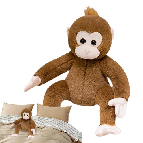 Affen-Plüschtier, Affe, Plüschtier | Weiches Tierkissen in Tierform, 40,6 cm, Plüschtiere, Begleitspielzeug aus Plüsch für von ulapithi