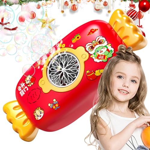 ulapithi Automatisches Blasengebläse, Blasenmacher-Spielzeug,Automatisches Spielzeuggebläse - Lustiges automatisches Weihnachts-Blasenmacher-Spielzeug für Party, Hochzeit, chinesisches Frühlingsfest von ulapithi