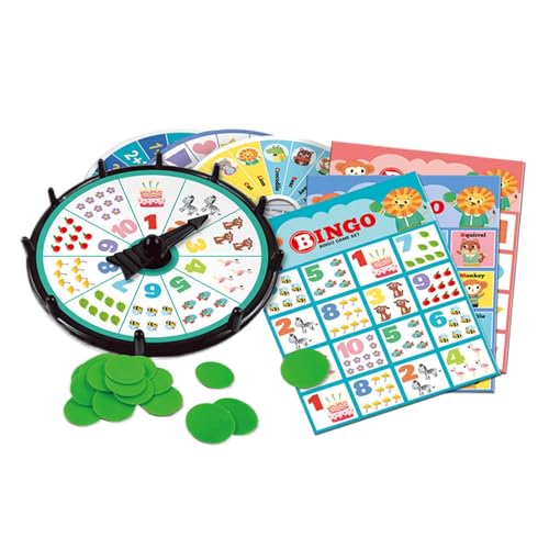ulapithi Bingo-Spiele für Partys, Familien-Bingo-Spielabend | Bingo-Spielabend mit der Familie | Zähl- und Vereinsfähigkeiten, Bingo-Spiele für die Familie, lustig, wiederverwendbar für Spiele von ulapithi