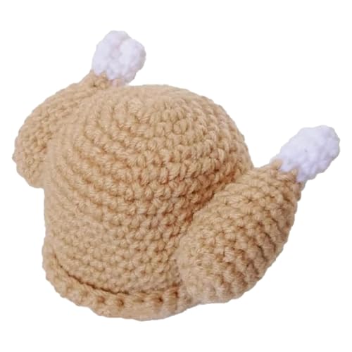 Gebratener Truthahnhut, gerösteter Truthahnhut für | Neuheit gestrickt Truthahn Hüte Cosplay Caps | Thanksgiving Huhn Kopfbedeckung, atmungsaktive Truthahn-Cosplay-Kappen, von ulapithi
