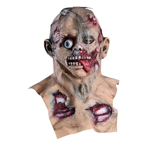 Halloween-Make-up-Kopfbedeckung, Halloween-Kopfbedeckung - Kopfbedeckung mit exorbierenden Augen für Erwachsene, blutende Kopfbedeckung für Erwachsene mit exorbierenden Augen für Halloween von ulapithi