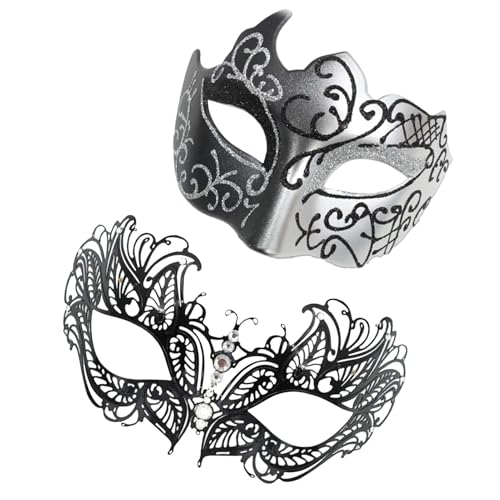 Maskerademaske aus Spitze, Masken-Kostüm | 2 x Gesichtsbedeckungen mit Stirnband für maskierte Augen | Glitzerndes Kostümmasken-Set, Urlaubszubehör für Maskerademaske aus Spitze, Masken-Kostüm | 2 x Gesichtsbedeckungen mit Stirnband für maskierte Augen | Glitzerndes Kostümmasken-Set, Urlaubszubehör für von ulapithi
