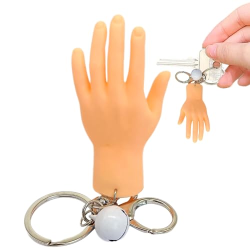 ulapithi Miniatur-Schlüsselanhänger mit kleinen Händen, kleine Hand-Fingerpuppen - Winzige Fingerhände | Langlebiges Handspielzeug für Gags-Partys, Katzen-Interaktionspuppentheater von ulapithi