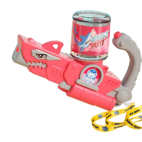 ulapithi Nebelspray-Wasserspielzeug, Sound- und Lichtspielzeug, Elektrisches Spielzeug in Haiform mit Licht und Ton, Tragbares, kreatives Wasserspielspielzeug für Poolpartys und Spielplätze von ulapithi