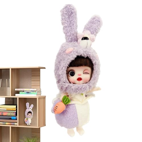 Plüschmädchen, Plüschfigur – fantasievoll mit großen Augen, mit abnehmbarem Pyjama | Fantasievolles Model für Mädchen, Sammlung von Partygeschenken von ulapithi