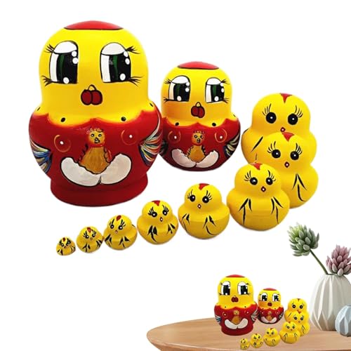 Puppen für stapelbare Puppen aus | bunte Cartoon-Entenpuppen – 10 x Lernspielzeug, lustiges Spielzeug aus Puppen für stapelbare Puppen aus | bunte Cartoon-Entenpuppen – 10 x Lernspielzeug, lustiges Spielzeug aus von ulapithi