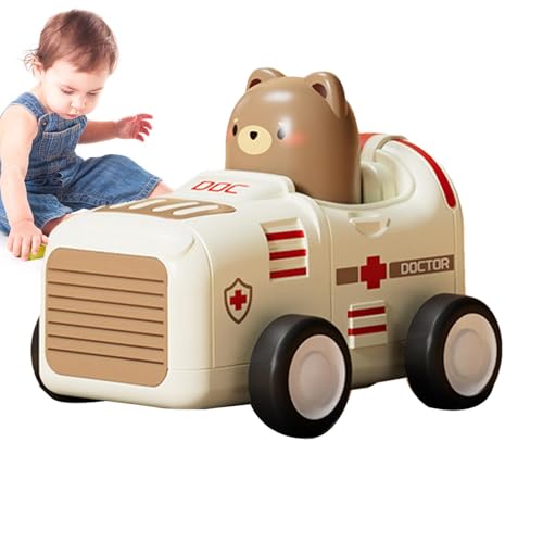 Spielzeugauto mit Trägheit, Spielzeug mit Reibung | Spielzeugauto mit Reibung, niedliches Tierschwungspielzeug, kreatives Autospielzeug für Kleinkinder, Fahrzeuge, von ulapithi