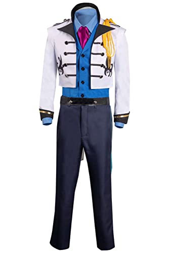 ulesoke Kostüm für Erwachsene, Prinz, Cosplay, Jacke, Weste, Hemd, Hose, Smoking, Uniform, Outfit, Party, Halloween, Anzug, Damen und Herren, Kostüm, L von ulesoke