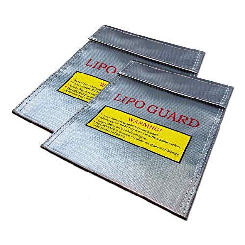 2 Stück Lipo Akku Taschen 18x22cm Sicherheitstasche Schutztasche Feuer Sicherheit Safe Bag Werttasche Brandschutztasche Ladetasche 2 Stück Lipo Akku Taschen 18x22cm Sicherheitstasche Schutztasche Feuer Sicherheit Safe Bag Werttasche Brandschutztasche Ladetasche von FOXCUP