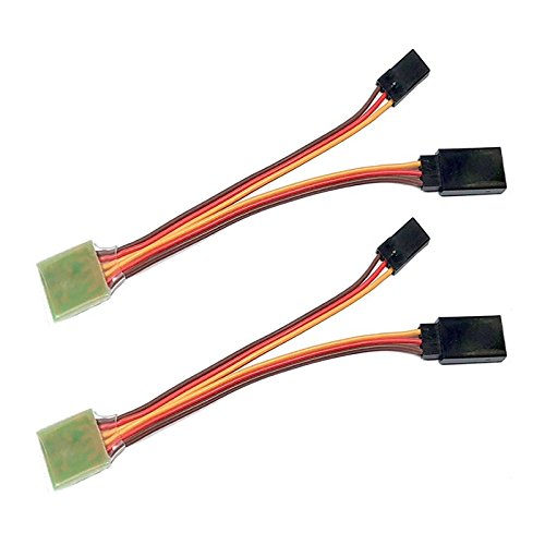 ulex® 2X Stück 10 cm Servo Umkehrer, Servo Reverser, 5,0-6,0 V, JR Stecker, RC Flugzeug, Auto, Boot, Copter, Modellbau, für Teen, Adolescent, männlich, PVC, mechanisch, keine Batterien erforderlich von ulex