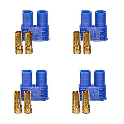 ulex 4X Stück Original EC3 Premium Female Buchsen Goldstecker Goldkontaktstecker Stecker 60A Dauerstrom für ESC Lipo Akku ESC RC Modellbau ulex 4X Stück Original EC3 Premium Female Buchsen Goldstecker Goldkontaktstecker Stecker 60A Dauerstrom für ESC Lipo Akku ESC RC Modellbau von ulex