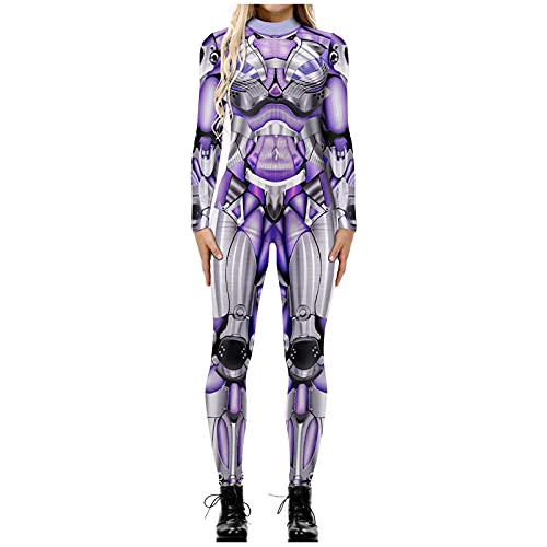 umifyxioy Halloween Kostüm Damen, Skelett Halloween Kostüm Damen Jumpsuit 3D Print Langarm Skinny Cosplay Knochen Overall Fasching Karneval Halloween Party Skeleton Bodysuit Skelett Anzug Damen umifyxioy Halloween Kostüm Damen, Skelett Halloween Kostüm Damen Jumpsuit 3D Print Langarm Skinny Cosplay Knochen Overall Fasching Karneval Halloween Party Skeleton Bodysuit Skelett Anzug Damen von umifyxioy
