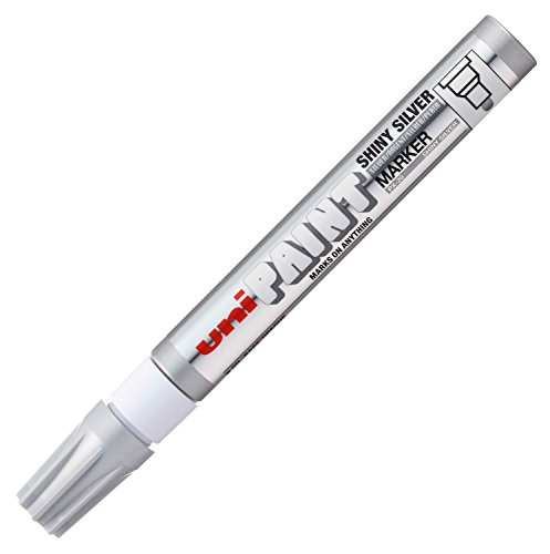 Uni-Ball 182082 - Lackmarker Paint PX-20 mit Rundspitze, shiny silber von uni-ball