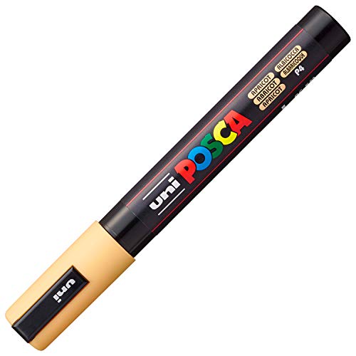 POSCA 182522 - POSCA Marker mit Rundspitze, 1,8-2,5 mm Strichstärke, apricot von Uni-Ball