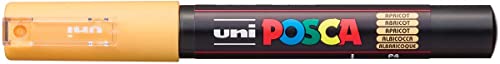 POSCA 186720 - POSCA Marker mit extra feiner Rundspitze, apricot von Uni-Ball