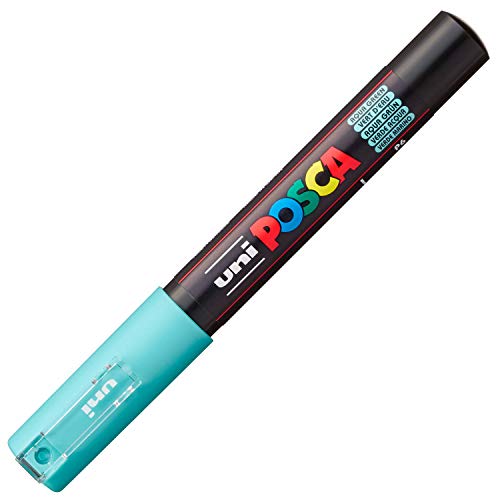 POSCA 186767 - POSCA Marker mit extra feiner Rundspitze, aquagrün von Uni-Ball