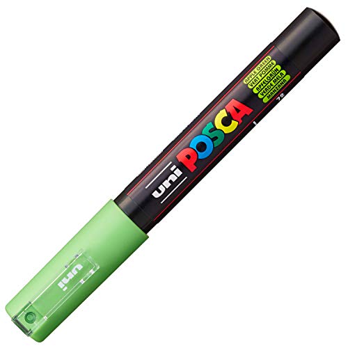 POSCA 186770 - POSCA Marker mit extra feiner Rundspitze, apfelgrün von Uni-Ball