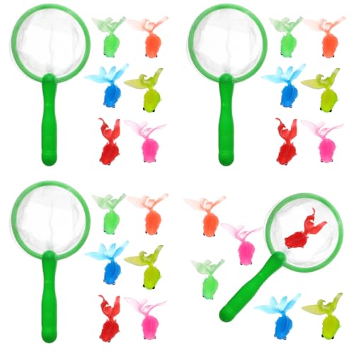 Badespielzeug-Set mit 4 Werkzeugen und 24 Mini-Tieren – künstliche Goldfische, Aquarium, schwimmende Fische, mit Kescher für Poolspiele, Wasserspielzeug Badespielzeug-Set mit 4 Werkzeugen und 24 Mini-Tieren – künstliche Goldfische, Aquarium, schwimmende Fische, mit Kescher für Poolspiele, Wasserspielzeug von usefulbeauty
