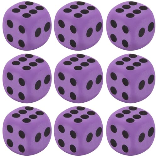 Jumbo-Schaumwürfel, 9 Stück, Riesenwürfel, Partydekoration, Brettspiel im Freien, Schaumstoffwürfel, 3,8 cm, für Klassenzimmer Jumbo-Schaumwürfel, 9 Stück, Riesenwürfel, Partydekoration, Brettspiel im Freien, Schaumstoffwürfel, 3,8 cm, für Klassenzimmer von usefulbeauty