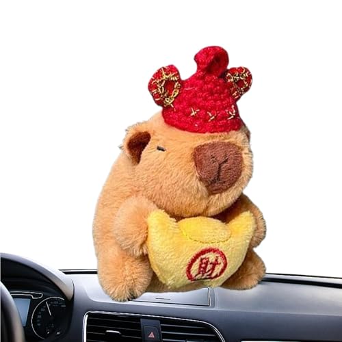 usefulbeauty Capybara Plüschtier, niedlich, Capybara, Innendekoration, kleines Capybara – Armaturenbrett-Dekoration, Plüschtiere ohne Geruch, aus Capybara-Plüschtier von usefulbeauty