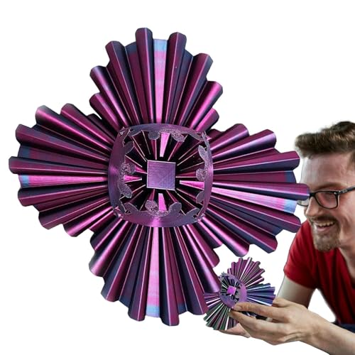 usefulbeauty Gear Ball Fidget Toy, Gear Ball bedruckt | Drehkugel mit Getriebekugel | Fidget Ball mit Getriebe, einzigartiges Spielzeug zur Entlastung von usefulbeauty