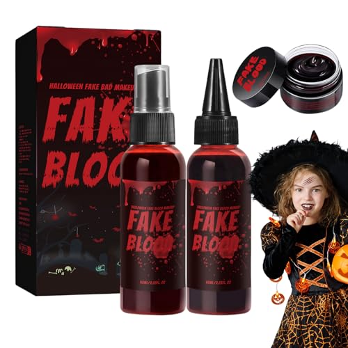 usefulbeauty Halloween Kunstblut, Halloween-Zombie-make-up Für Kleidung Und Haut, Karneval Kostümzubehör für Verkleidung als Untote & Vampire usefulbeauty Halloween Kunstblut, Halloween-Zombie-make-up Für Kleidung Und Haut, Karneval Kostümzubehör für Verkleidung als Untote & Vampire von usefulbeauty