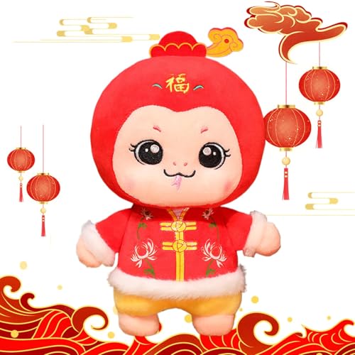 usefulbeauty Plüschtier Jahr der Schlange, Jahr der Schlange 2025 – weiches Plüschtier 2025 – festliche Erinnerung an das Jahr der chinesischen Schlange, Glücksbringer aus Plüsch usefulbeauty Plüschtier Jahr der Schlange, Jahr der Schlange 2025 – weiches Plüschtier 2025 – festliche Erinnerung an das Jahr der chinesischen Schlange, Glücksbringer aus Plüsch von usefulbeauty
