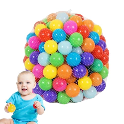 usefulbeauty Schwimmbälle für Babys, Bälle in leuchtenden Farben für Becken, 50 Stück, wiederverwendbar, für Pool, Dekoration, Party, Geburtstag, Spiel, Laufstall, Baby von usefulbeauty