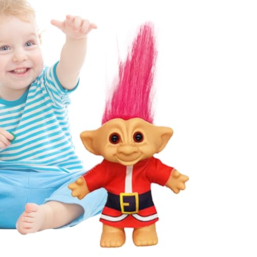 usefulbeauty Troll Puppe | Weihnachts-Miniatur Lustige Spielzeugfiguren - Niedliche -Figuren, Sammeldekoration Für Schreibtisch, Festlicher Deko Für Wohnzimmer Schlafzimmer Bücher von usefulbeauty