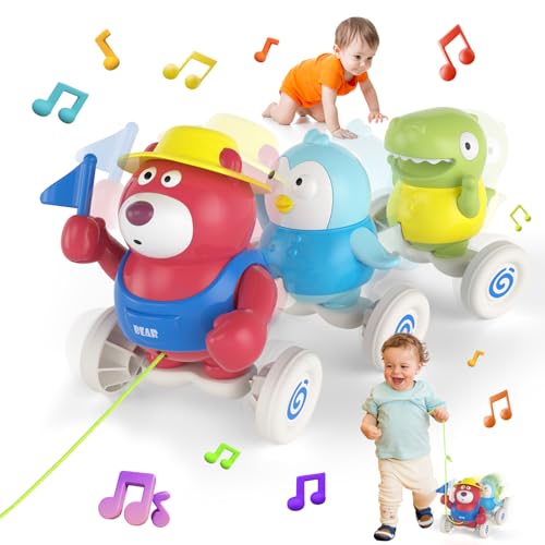 Usrela Musikalisches Baby krieches Spielzeug für 1-2 Jahre alt, Babyspielzeug für 6-9-12-18 Monate mit Bären, Pinguinen, Dinosaurier, Weihnachts Geburtstags Geschenk für 1 Jahre alte Jungen Mädchen Usrela Musikalisches Baby krieches Spielzeug für 1-2 Jahre alt, Babyspielzeug für 6-9-12-18 Monate mit Bären, Pinguinen, Dinosaurier, Weihnachts Geburtstags Geschenk für 1 Jahre alte Jungen Mädchen von usrela