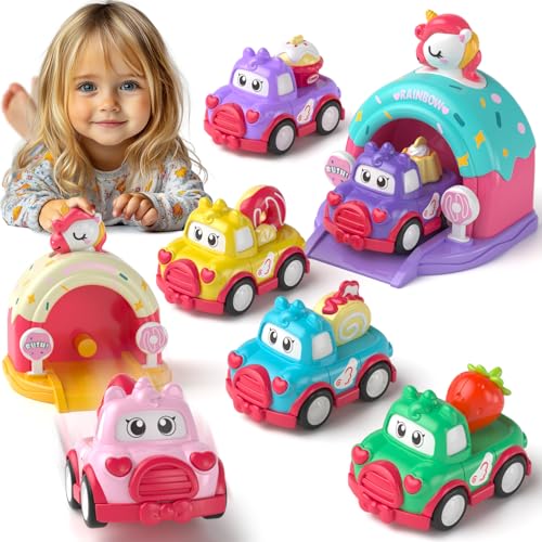 usrela Cartoon Auto Babyspielzeug für 1 2 Jahre Mädchen|Erste Geburtstagsgeschenke für Kleinkind Mädchen Spielzeug 1-2|1 2 Jahre Mädchen Geburtstagsgeschenk|Zurückziehen Auto Set mit Projekti usrela Cartoon Auto Babyspielzeug für 1 2 Jahre Mädchen|Erste Geburtstagsgeschenke für Kleinkind Mädchen Spielzeug 1-2|1 2 Jahre Mädchen Geburtstagsgeschenk|Zurückziehen Auto Set mit Projekti von usrela