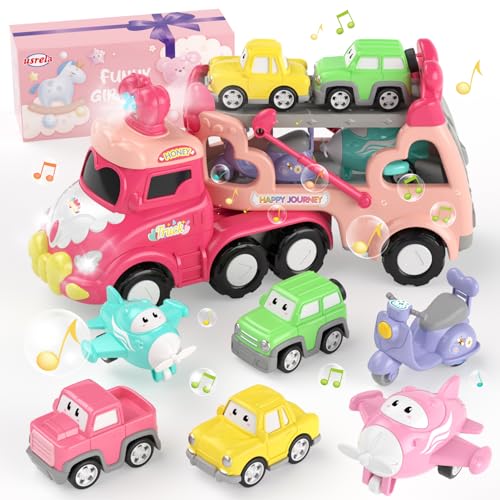 usrela Spielzeug für 1 2 3 Jahre alte Mädchen-LKW, 7-in-1-Kleinkind-Mädchenträger-Truck mit Licht und Musik, Prinzessin Spielzeugwagen für 1 2 3 Jahre alte Mädchen Geburtstag usrela Spielzeug für 1 2 3 Jahre alte Mädchen-LKW, 7-in-1-Kleinkind-Mädchenträger-Truck mit Licht und Musik, Prinzessin Spielzeugwagen für 1 2 3 Jahre alte Mädchen Geburtstag von usrela