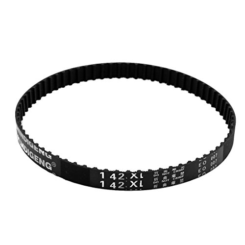 uxcell 142XL 71 Zähne 10mm x 5.08mm Gummi Timing Zahnriemen für 3D-Drucker Schwarz von uxcell