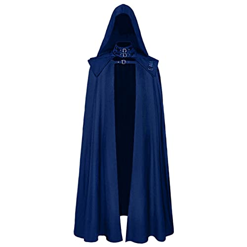 Mittelalter Kleidung Herren Schwarzer Umhang mit Kapuze - Vampir Halloween Kostüm Herren Horror Partnerkostüme Vintage Gothic Uniform Steampunk Cosplay Renaissance Umhang Mittelalter Kleidung Herren Schwarzer Umhang mit Kapuze - Vampir Halloween Kostüm Herren Horror Partnerkostüme Vintage Gothic Uniform Steampunk Cosplay Renaissance Umhang von uxxnjfg