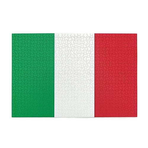 Personalisierte Jigsaw Puzzle - Erstellen Sie Benutzerdefinierte Bild Puzzle Für Familie Und Freunde Italien Flagge von vacsAX