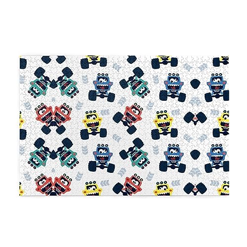Personalisiertes Puzzle – Erstellen Sie ein individuelles Bilderpuzzle für Familienspaß und Entspannung, 1000 Teile niedliche Monster-Trucks Personalisiertes Puzzle – Erstellen Sie ein individuelles Bilderpuzzle für Familienspaß und Entspannung, 1000 Teile niedliche Monster-Trucks von vacsAX
