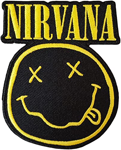 Nirvana Smiley Face Cut Out Patch Nirvana Smiley Face Cut Out Patch von value-merch