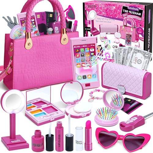 Vamei Handtasche für Kinder Spielzeug Geschenke Mädchen 2 3 4 5 6 Jahre, Mein Erste Handtasche mit Gefälscht Kinderschminke , Handy,Geldbörse, Spielgeld, Sonnenbrille, Geburtstagsgeschenk Mädchen Vamei Handtasche für Kinder Spielzeug Geschenke Mädchen 2 3 4 5 6 Jahre, Mein Erste Handtasche mit Gefälscht Kinderschminke , Handy,Geldbörse, Spielgeld, Sonnenbrille, Geburtstagsgeschenk Mädchen von vamei