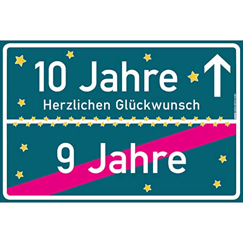 vanva 10 Geschenk Junge Schild mit Spruch Herzlichen Glückwunsch Ortsschild Geschenk für Männer 10 Jahre Party Deko Geschenkideen für den 10 Geburtstag Mehrfarbig vanva 10 Geschenk Junge Schild mit Spruch Herzlichen Glückwunsch Ortsschild Geschenk für Männer 10 Jahre Party Deko Geschenkideen für den 10 Geburtstag Mehrfarbig von vanva