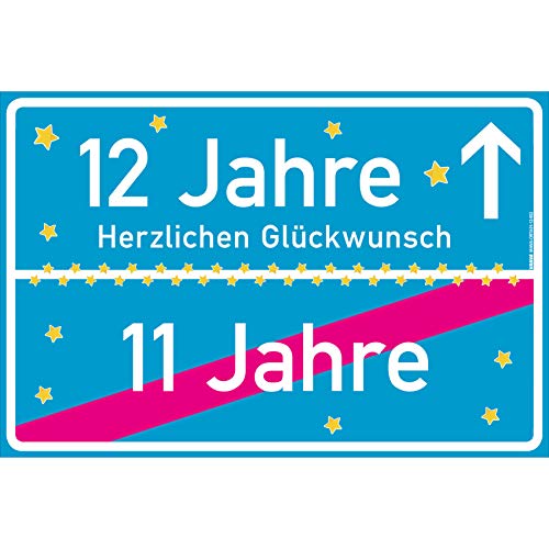 vanva 12 Geschenk Mädchen Schild mit Spruch 30x20 cm Herzlichen Glückwunsch Ortsschild Geschenk für Junge 12 Jahre Party Deko Geschenkideen für den 12 Geburtstag Türkis vanva 12 Geschenk Mädchen Schild mit Spruch 30x20 cm Herzlichen Glückwunsch Ortsschild Geschenk für Junge 12 Jahre Party Deko Geschenkideen für den 12 Geburtstag Türkis von vanva