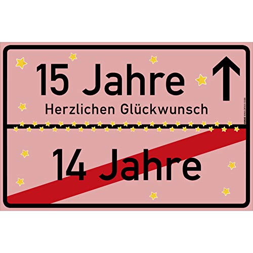 vanva 15 Jahre Party Deko Schild für den 15 Geburtstag Mädchen und Jungen Herzlichen Glückwunsch Spruch im Ortsschild Design Geschenk für Frauen 15 Jahre Party Deko Geschenkideen 15 Geburtstag Rosa vanva 15 Jahre Party Deko Schild für den 15 Geburtstag Mädchen und Jungen Herzlichen Glückwunsch Spruch im Ortsschild Design Geschenk für Frauen 15 Jahre Party Deko Geschenkideen 15 Geburtstag Rosa von vanva