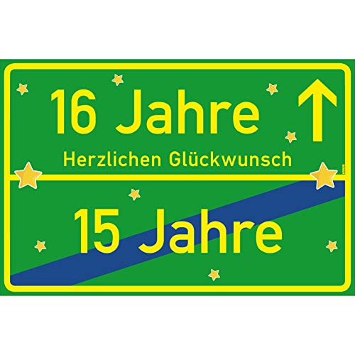 vanva 16 Jahre Herzlichen Glückwunsch Schild - Dekoration Partydeko Geschenk für den 16 Geburtstag Grün vanva 16 Jahre Herzlichen Glückwunsch Schild - Dekoration Partydeko Geschenk für den 16 Geburtstag Grün von vanva