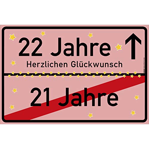 vanva 22 Jahre Party Deko Schild für den 22 Geburtstag Mädchen und Jungen Herzlichen Glückwunsch Spruch im Ortsschild Design Geschenk für Frauen 22 Jahre Party Deko Geschenkideen 22 Geburtstag Rosa vanva 22 Jahre Party Deko Schild für den 22 Geburtstag Mädchen und Jungen Herzlichen Glückwunsch Spruch im Ortsschild Design Geschenk für Frauen 22 Jahre Party Deko Geschenkideen 22 Geburtstag Rosa von vanva