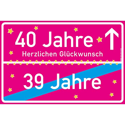vanva 40 Jahre Geburtstag - Lustige Geschenke für den 40 Geburtstag Herzlichen Glückwunsch Geschenk für Tochter Party Deko Geschenkideen für den 40 Geburtstag 40 Jahre Pink vanva 40 Jahre Geburtstag - Lustige Geschenke für den 40 Geburtstag Herzlichen Glückwunsch Geschenk für Tochter Party Deko Geschenkideen für den 40 Geburtstag 40 Jahre Pink von vanva