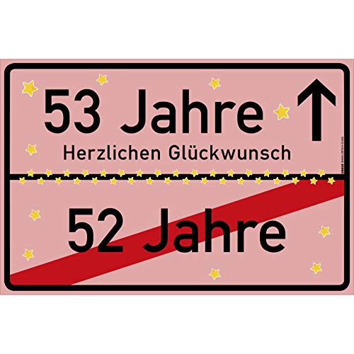 vanva 53 Jahre Party Deko Schild für den 53 Geburtstag Mädchen und Jungen Herzlichen Glückwunsch Spruch im Ortsschild Design Geschenk für Frauen 53 Jahre Party Deko Geschenkideen 53 Geburtstag Rosa vanva 53 Jahre Party Deko Schild für den 53 Geburtstag Mädchen und Jungen Herzlichen Glückwunsch Spruch im Ortsschild Design Geschenk für Frauen 53 Jahre Party Deko Geschenkideen 53 Geburtstag Rosa von vanva