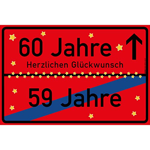 vanva 60 Jahre Party Deko Schild für den 60 Geburtstag Geschenke für Mädchen 60 und Jungen Herzlichen Glückwunsch Spruch im Ortsschild Design Party Deko Geschenkideen für den 60 Geburtstag Rot vanva 60 Jahre Party Deko Schild für den 60 Geburtstag Geschenke für Mädchen 60 und Jungen Herzlichen Glückwunsch Spruch im Ortsschild Design Party Deko Geschenkideen für den 60 Geburtstag Rot von vanva