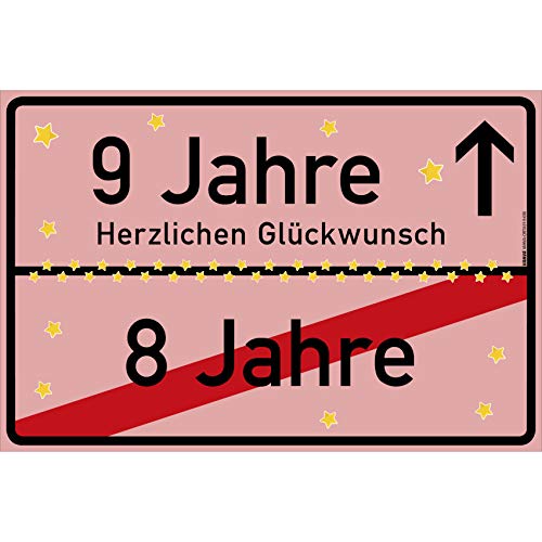 vanva 9 Jahre Party Deko Schild für den 9 Geburtstag Mädchen und Jungen Herzlichen Glückwunsch Spruch im Ortsschild Design Geschenk für Frauen 9 Jahre Party Deko Geschenkideen 9 Geburtstag Rosa vanva 9 Jahre Party Deko Schild für den 9 Geburtstag Mädchen und Jungen Herzlichen Glückwunsch Spruch im Ortsschild Design Geschenk für Frauen 9 Jahre Party Deko Geschenkideen 9 Geburtstag Rosa von vanva